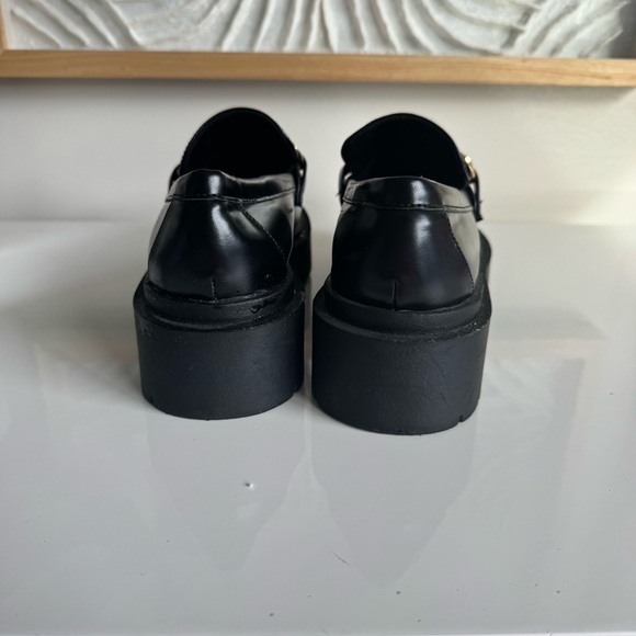 H&M Black Gold-Chain Chunky Loafers - Picture 3 of 7